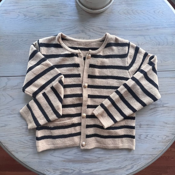 Classy striped cardigan size M - Picture 5 of 5
